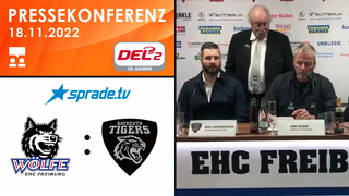 18.11.2022 - Pressekonferenz - EHC Freiburg vs. Bayreuth Tigers