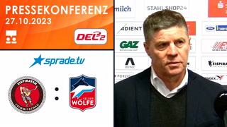 27.10.2023 - Pressekonferenz - Eispiraten Crimmitschau vs. Selber Wölfe
