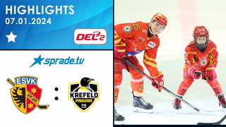 07.01.2024 - Highlights - ESV Kaufbeuren vs. Krefeld Pinguine