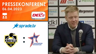 06.04.2023 - Pressekonferenz - Krefeld Pinguine vs. Ravensburg Towerstars