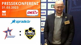 31.03.2023 - Pressekonferenz - Ravensburg Towerstars vs. Krefeld Pinguine
