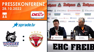 28.10.2022 - Pressekonferenz - EHC Freiburg vs. Lausitzer Füchse