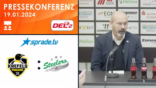 19.01.2024 - Pressekonferenz - Krefeld Pinguine vs. Bietigheim Steelers