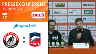 12.02.2023 - Pressekonferenz - EC Bad Nauheim vs. Selber Wölfe