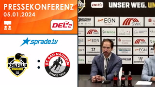 05.01.2024 - Pressekonferenz - Krefeld Pinguine vs. EC Bad Nauheim