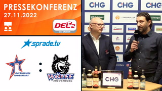 27.11.2022 - Pressekonferenz - Ravensburg Towerstars vs. EHC Freiburg