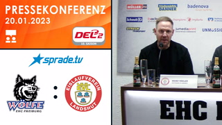 20.01.2023 - Pressekonferenz - EHC Freiburg vs. EV Landshut