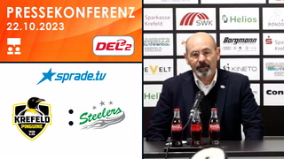 22.10.2023 - Pressekonferenz - Krefeld Pinguine vs. Bietigheim Steelers