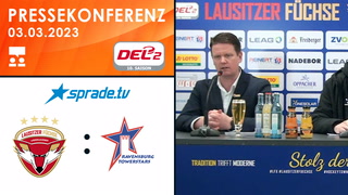03.03.2023 - Pressekonferenz - Lausitzer Füchse vs. Ravensburg Towerstars