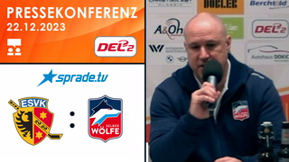 22.12.2023 - Pressekonferenz - ESV Kaufbeuren vs. Selber Wölfe