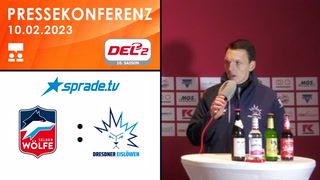 10.02.2023 - Pressekonferenz - Selber Wölfe vs. Dresdner Eislöwen