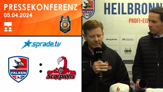 05.04.2024 - Pressekonferenz - Heilbronner Falken vs. Hannover Scorpions