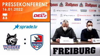 16.01.2022 - Pressekonferenz - EHC Freiburg vs. Heilbronner Falken