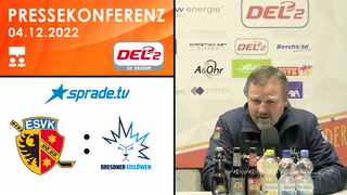 04.12.2022 - Pressekonferenz - ESV Kaufbeuren vs. Dresdner Eislöwen