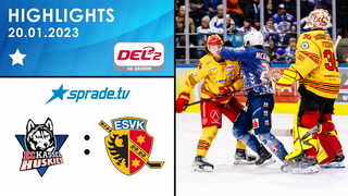 20.01.2023 - Highlights - EC Kassel Huskies vs. ESV Kaufbeuren