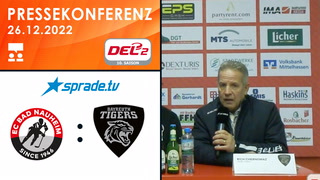 26.12.2022 - Pressekonferenz - EC Bad Nauheim vs. Bayreuth Tigers