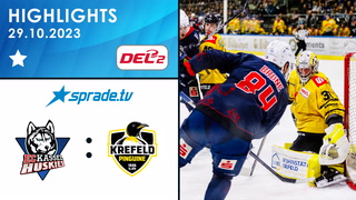 29.10.2023 - Highlights - EC Kassel Huskies vs. Krefeld Pinguine