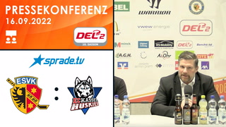 16.09.2022 - Pressekonferenz - ESV Kaufbeuren vs. EC Kassel Huskies