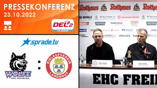 23.10.2022 - Pressekonferenz - EHC Freiburg vs. EV Landshut