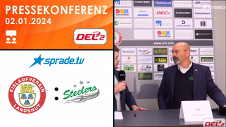 02.01.2024 - Pressekonferenz - EV Landshut vs. Bietigheim Steelers