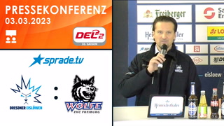 03.03.2023 - Pressekonferenz - Dresdner Eislöwen vs. EHC Freiburg