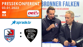 03.01.2023 - Pressekonferenz - Heilbronner Falken vs. Bayreuth Tigers