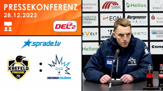 28.12.2023 - Pressekonferenz - Krefeld Pinguine vs. Dresdner Eislöwen