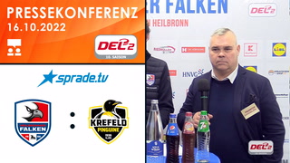 16.10.2022 - Pressekonferenz - Heilbronner Falken vs. Krefeld Pinguine
