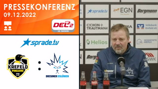 09.12.2022 - Pressekonferenz - Krefeld Pinguine vs. Dresdner Eislöwen