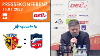 15.01.2023 - Pressekonferenz - ESV Kaufbeuren vs. Selber Wölfe