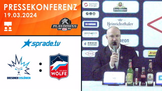 19.03.2024 - Pressekonferenz - Dresdner Eislöwen vs. Selber Wölfe