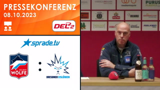 08.10.2023 - Pressekonferenz - Selber Wölfe vs. Dresdner Eislöwen
