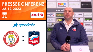 28.12.2023 - Pressekonferenz - EV Landshut vs. Selber Wölfe