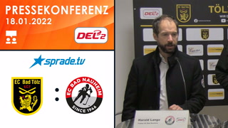 18.01.2022 - Pressekonferenz - Tölzer Löwen vs. EC Bad Nauheim