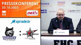 20.10.2023 - Pressekonferenz - EHC Freiburg vs. Starbulls Rosenheim