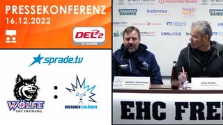 16.12.2022 - Pressekonferenz - EHC Freiburg vs. Dresdner Eislöwen