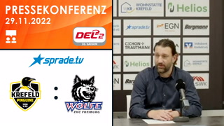 29.11.2022 - Pressekonferenz - Krefeld Pinguine vs. EHC Freiburg