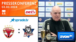 03.03.2024 - Pressekonferenz - Lausitzer Füchse vs. EC Kassel Huskies