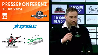 13.03.2024 - Pressekonferenz - Starbulls Rosenheim vs. Bietigheim Steelers