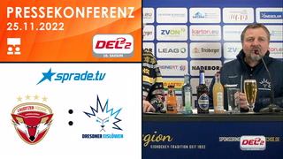 25.11.2022 - Pressekonferenz - Lausitzer Füchse vs. Dresdner Eislöwen