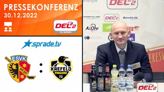 30.12.2022 - Pressekonferenz - ESV Kaufbeuren vs. Krefeld Pinguine