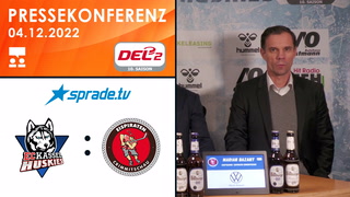 04.12.2022 - Pressekonferenz - EC Kassel Huskies vs. Eispiraten Crimmitschau
