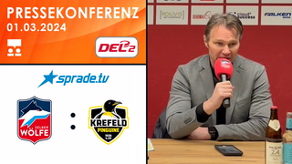01.03.2024 - Pressekonferenz - Selber Wölfe vs. Krefeld Pinguine