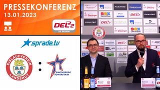 13.01.2023 - Pressekonferenz - EV Landshut vs. Ravensburg Towerstars