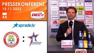 15.11.2022 - Pressekonferenz - EV Landshut vs. Ravensburg Towerstars