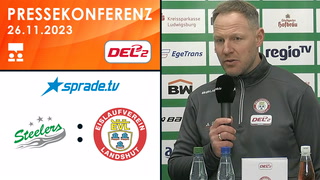 26.11.2023 - Pressekonferenz - Bietigheim Steelers vs. EV Landshut