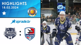 18.02.2024 - Highlights - EV Lindau Islanders vs. Heilbronner Falken