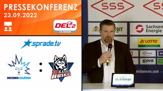 23.09.2022 - Pressekonferenz - Dresdner Eislöwen vs. EC Kassel Huskies