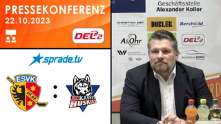 22.10.2023 - Pressekonferenz - ESV Kaufbeuren vs. EC Kassel Huskies