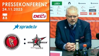 24.11.2023 - Pressekonferenz - Eispiraten Crimmitschau vs. Starbulls Rosenheim